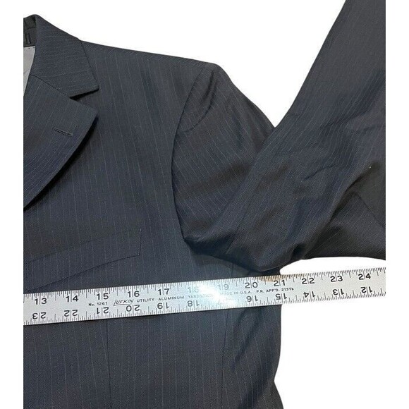 Hugo BOSS Rossellini Cinema Pinstripe Three Button Wool Sport Coat Mens Size 38R - Picture 8 of 11